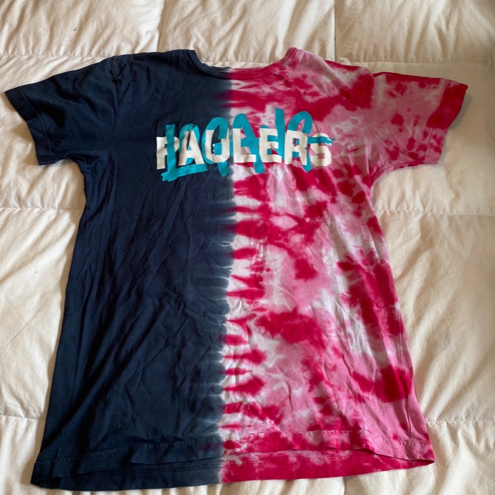split colored logang paulers shirt